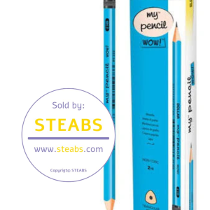 Wholesale My pencil "Wow" 2 HB - Dollar - 6 Boxes - Blue